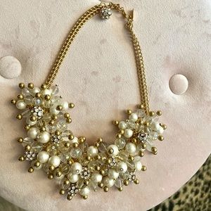 Kate Spade Gold & Pearl Bauble Collar Necklace